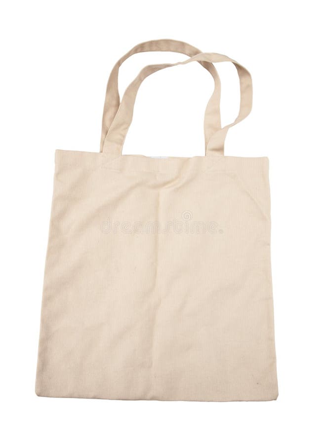 Brown cotton bag royalty free stock image