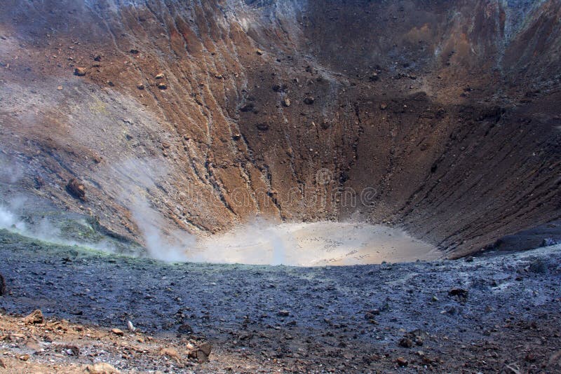 Brown crater on earth