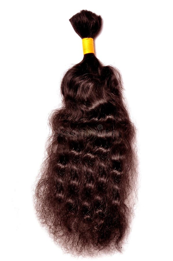 brown curly hair