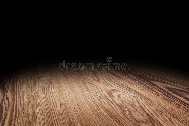 Brown drewnianej podłogowej tekstury perspektywiczny tło dla pokazu lub montażu produkt, egzamin próbny w górę szablonu dla twój