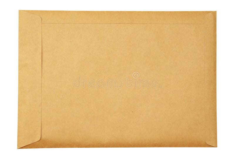 Brown envelop royalty free stock photos