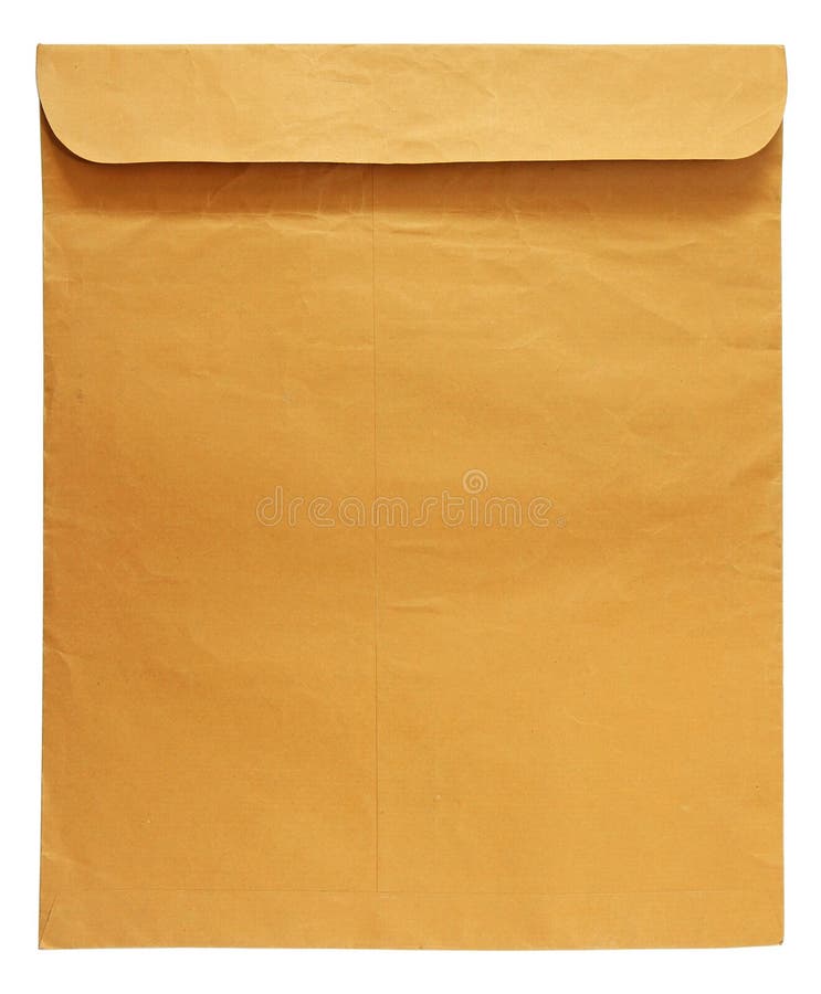 Brown envelop royalty free stock photo