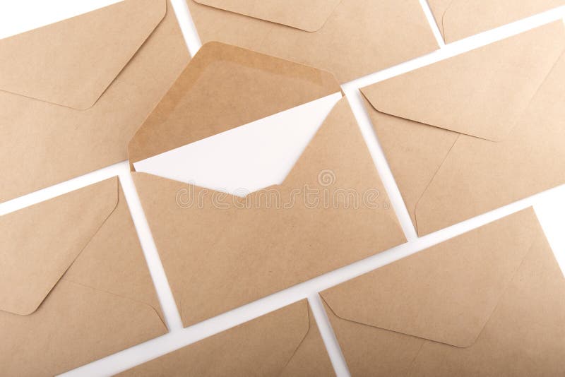 Brown Envelope document stock image. Image of white, blank 67195951
