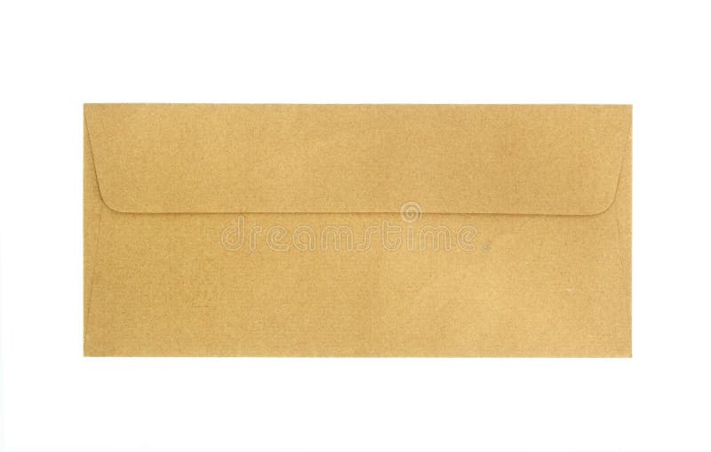 Brown envelope isolated