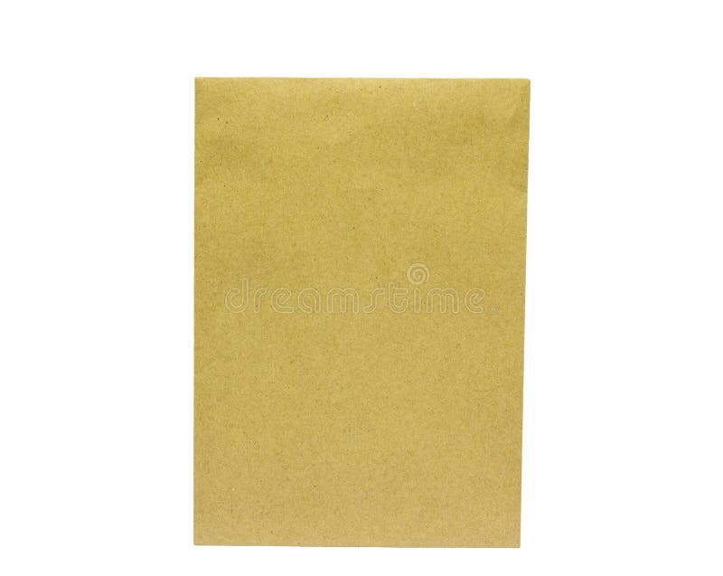 Brown envelopes stock image. Image of letter, white, isolated 47341869