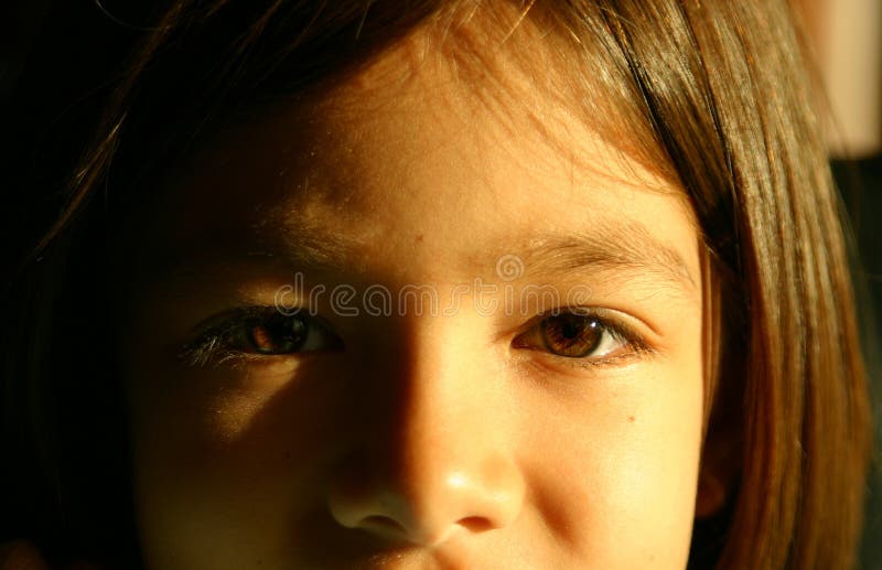 Brown eyes of little girl royalty free stock photos Brown eyes of little girl royalty free stock photos
