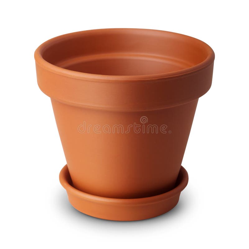 Brown flower or plant pot stock image. Image of ceramic 27149661