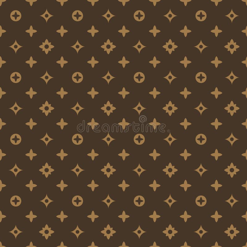 Brown geometric textile pattern vector illustration