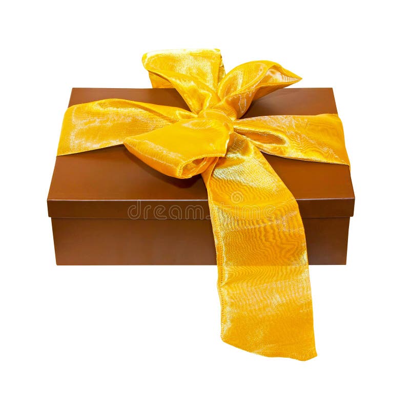 Brown gift stock photo. Image of knot, path, brown, package 12110358