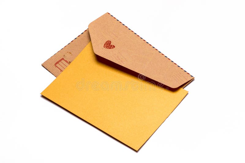 BROWN GIFT ENVELOPE and Blank Card Stock Image Image of tradition