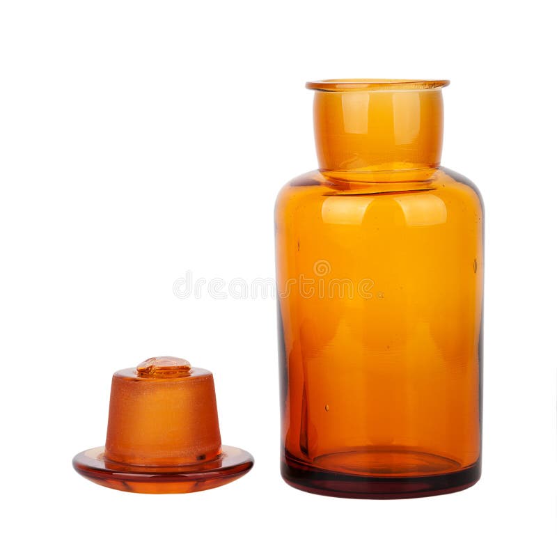 Brown Glass Chemical Bottle Stock Image Image of glass, medicine