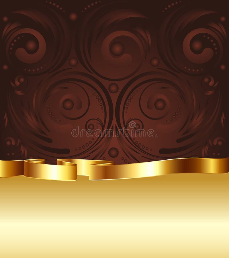 Brown and Gold Background