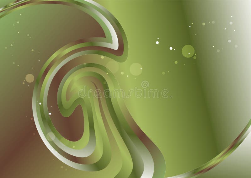 Brown and Green Gradient Twirl Background Vector Eps Stock Vector