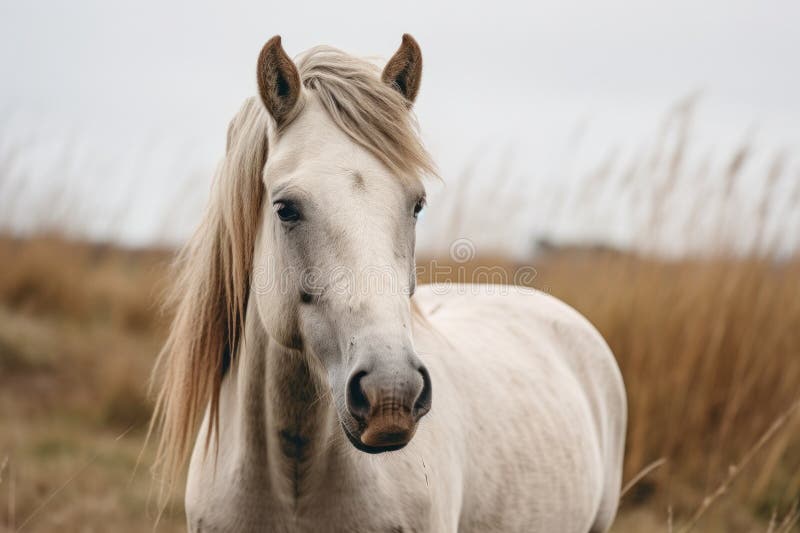 Brown and Grey Horse S Portrait Stock Image Image of mane, summer