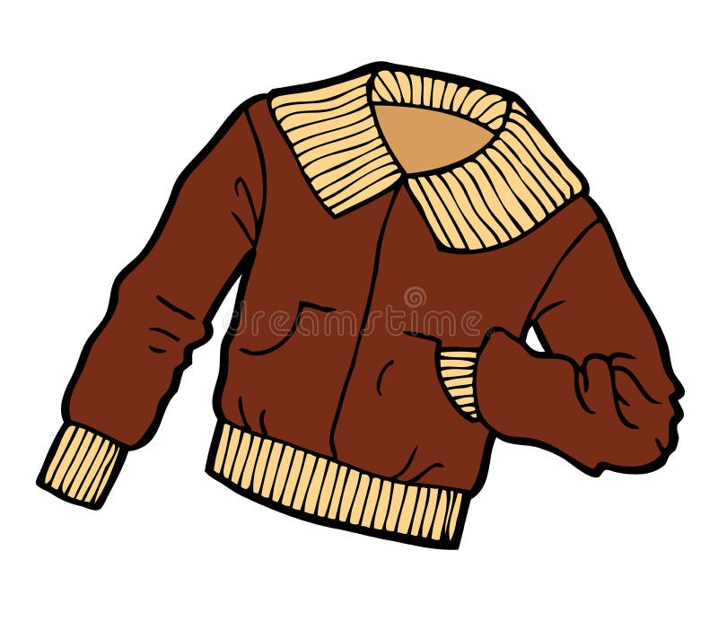 Brown iJacketi iCartooni stock vector Illustration of brown 