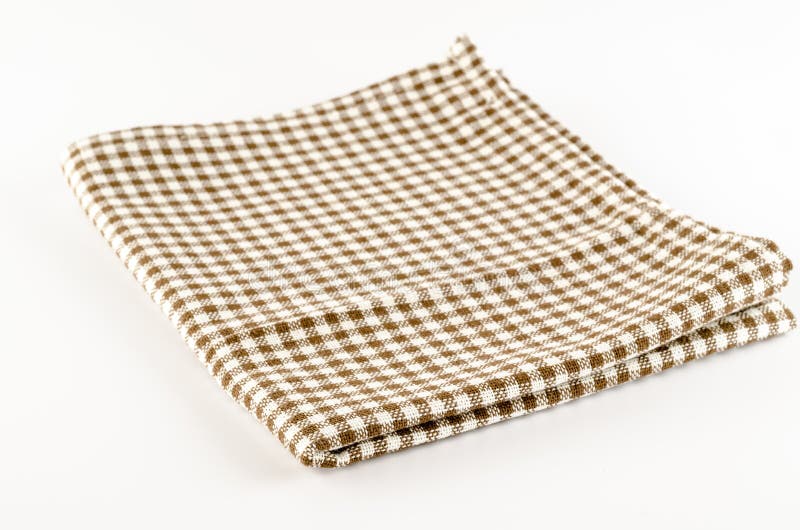 Brown kitchen towel stock image. Image of beige, pattern 40740375