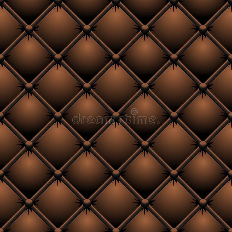 Brown knäppas läder royaltyfri illustrationer