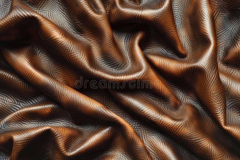 Brown Leather Close Up stock image