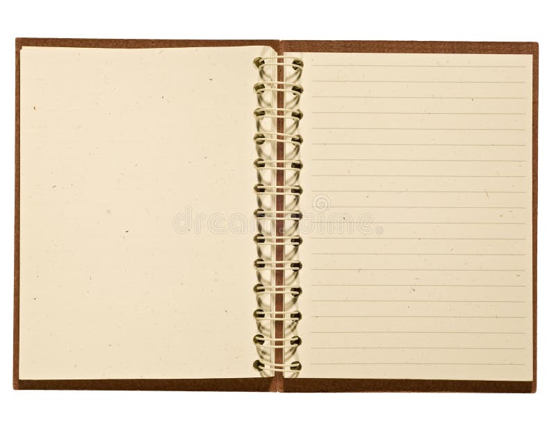 Brown Leather Journal With Blank Recycled Paper Pages