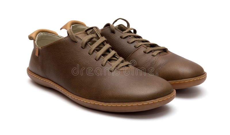 Brown Leather Men Shoes