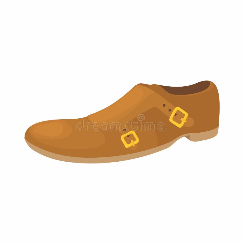 One brown shoe stock vector. Illustration of concept 33865141