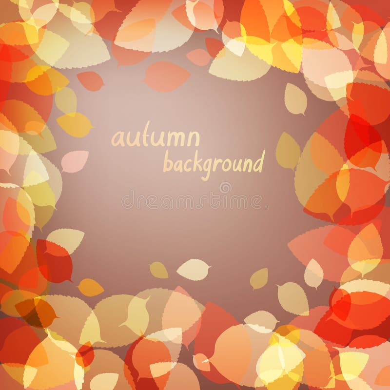 Brown leaves on dark background stock illustration Brown leaves on dark background stock illustration