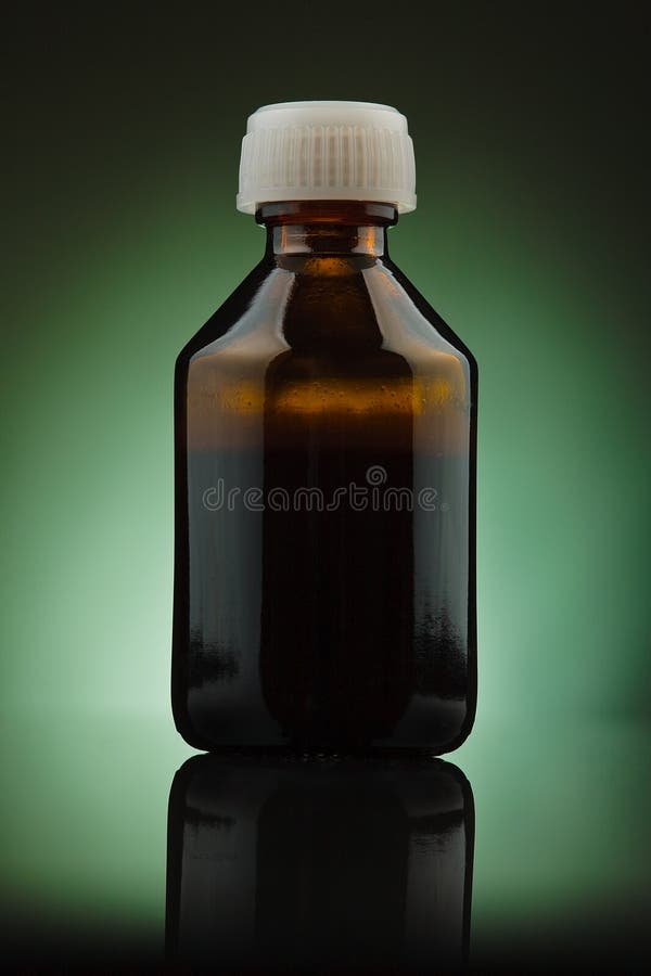 Old brown medicine bottle stock image. Image of medical 13946935