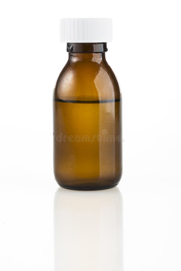 Brown Medicine Bottle stock image. Image of chemistry 49965709
