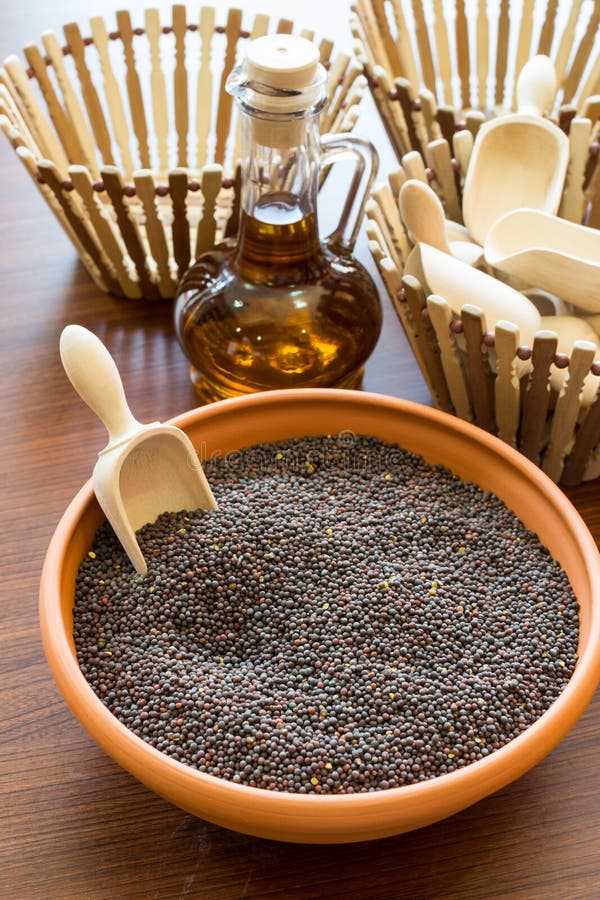 Brown mustard seeds stock photo. Image of brown, herb 31705226