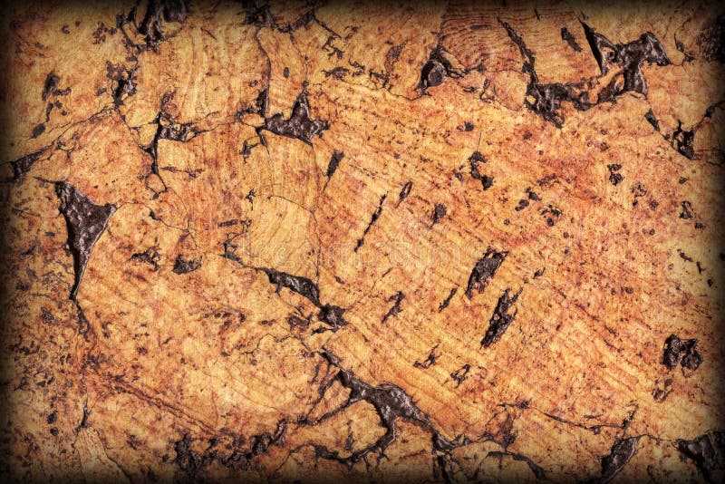 Brown naturale Cork Tile Vignetted Grunge Texture fotografie stock libere da diritti Brown naturale Cork Tile Vignetted Grunge Texture fotografie stock libere da diritti