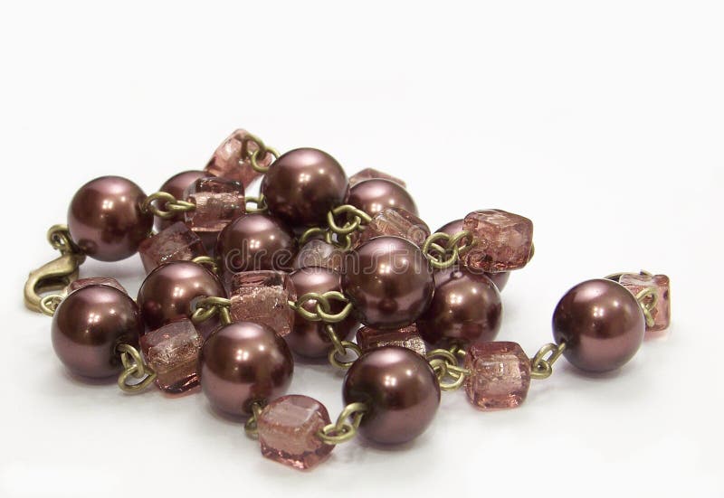 Brown necklace stock photo. Image of color, bead, duplication 8047860