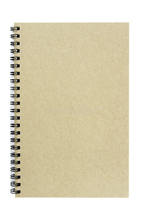 Brown Notepad on the Wood Background Stock Image Image of board