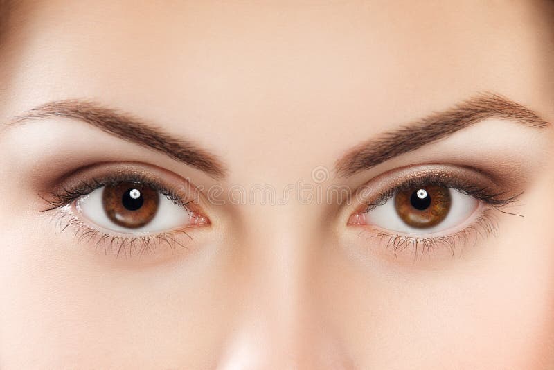 Brown oczy obraz stock Brown oczy obraz stock