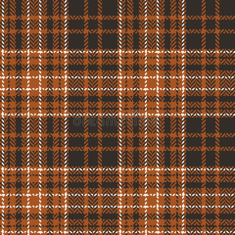 Orange Plaid Patterns Set. Tartan Check Plaid Collection For Dress