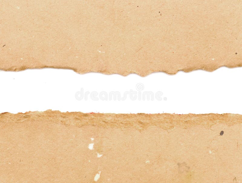 Brown-Paketpapier zerrissen lizenzfreie stockfotografie