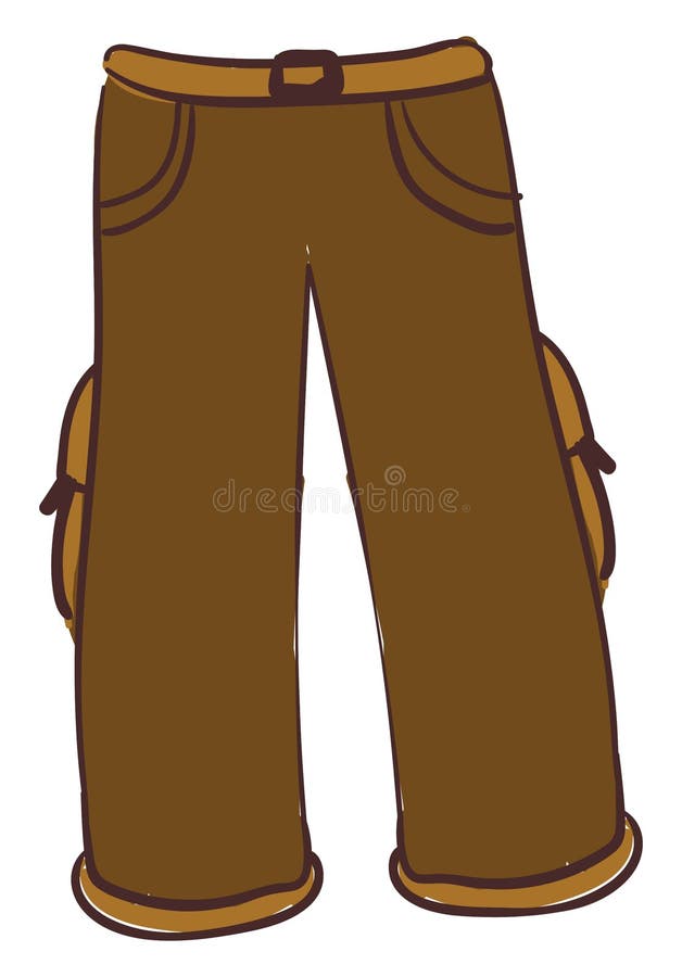 Happy Cartoon Man Standing In Green Pants And Brown Shoes Stock Vector ...