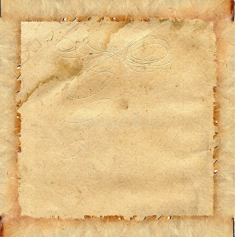 ribbed grainy kraft cardboard paper texture background Stock Photo