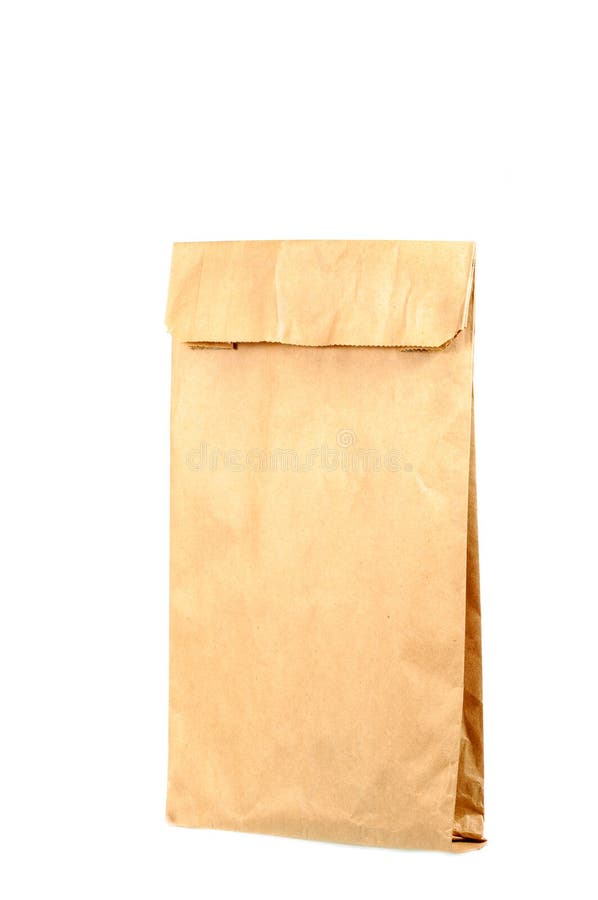 Brown Paper Bag Opened stock photo. Image of color, backgrounds 49985628