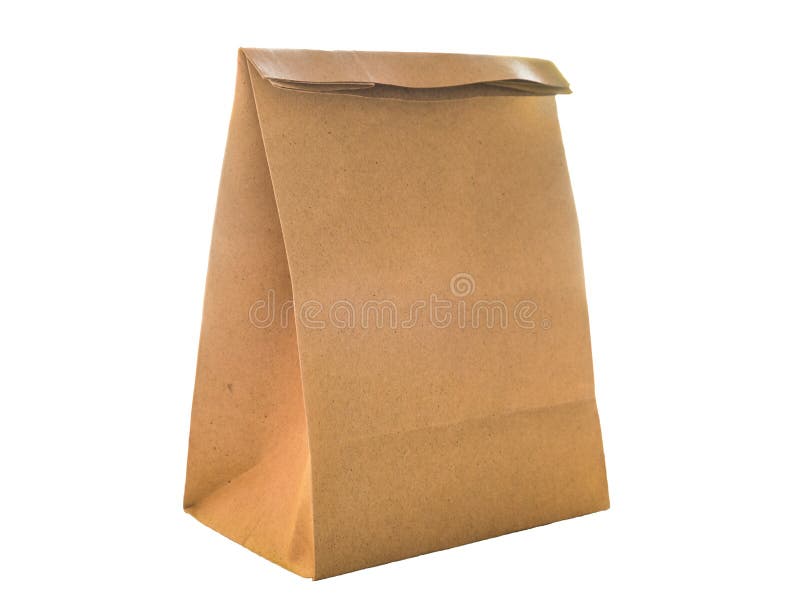Brown Paper Bag Packaging for Environment Stock Image Image of