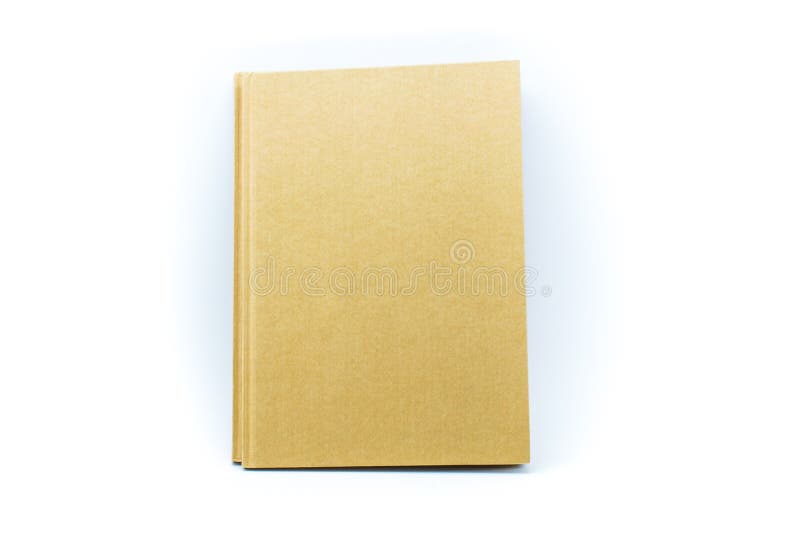 Open Brown Paper Book Isolated on White Background Stock Image Image of document, open 46248531