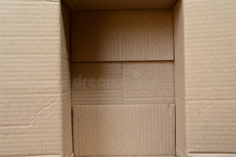 Brown Paper Box Packaging for Design, Paper Industry Stock Image