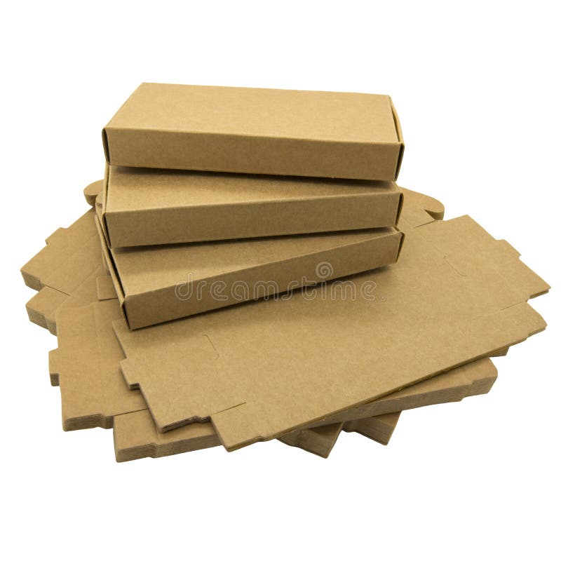 Brown paper boxes stock image. Image of parcel, carton 44605501