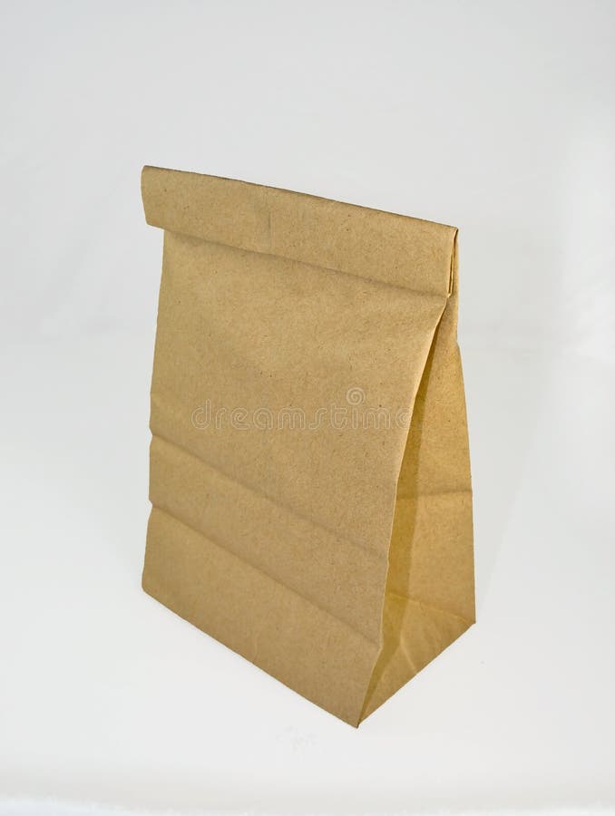 Brown paper lunch bag stock photo. Image of school, paper 11173796