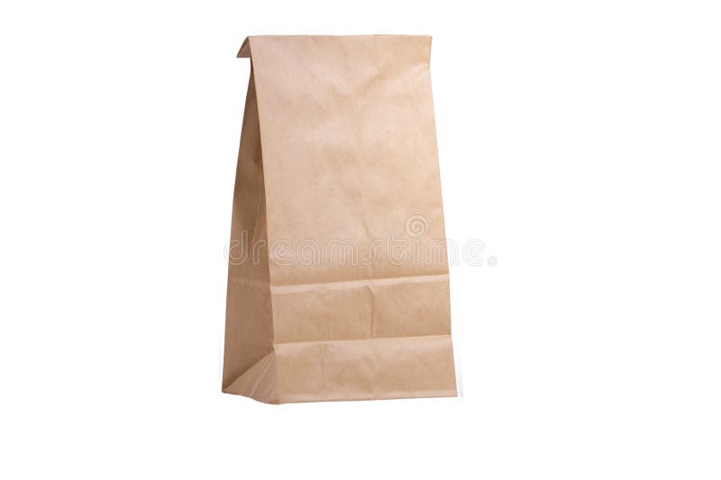 Brown-Papierbeutel stockbilder