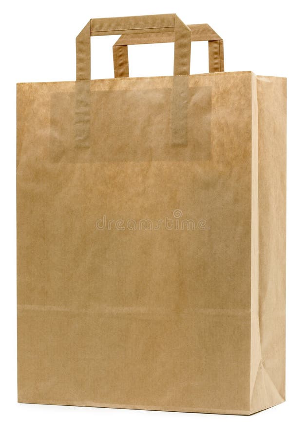Brown-Papierbeutel lizenzfreie stockfotografie
