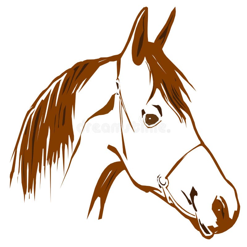 Brown-Pferd lizenzfreie abbildung