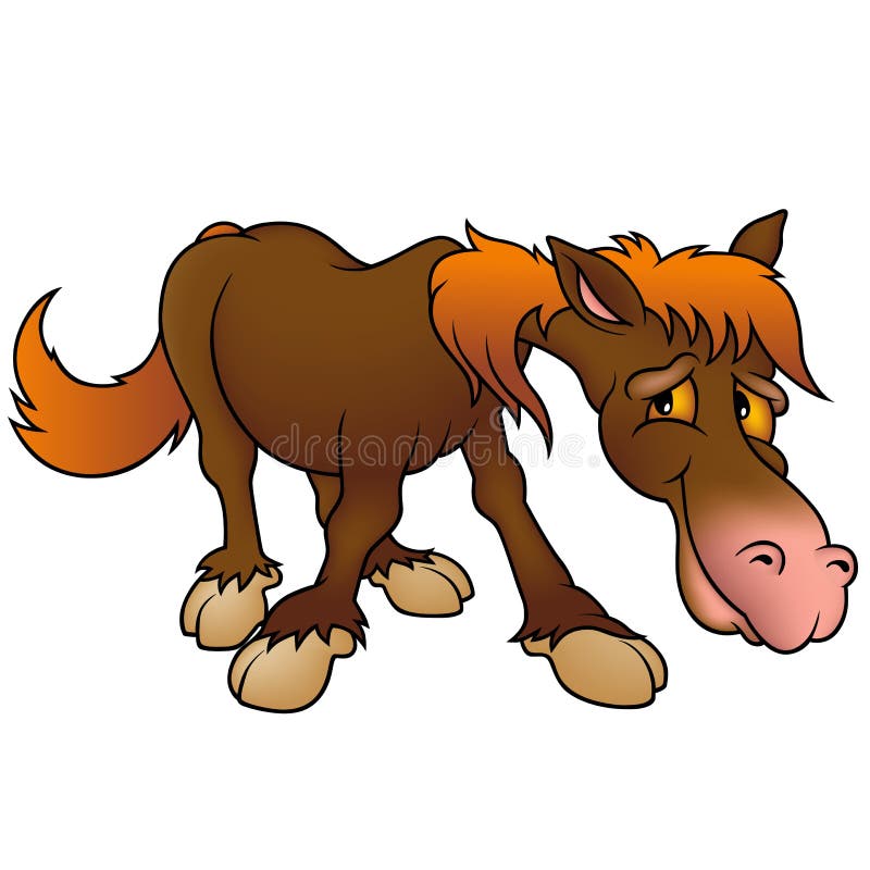 Brown-Pferd stock abbildung