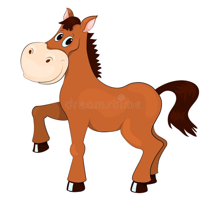 Brown-Pferd vektor abbildung
