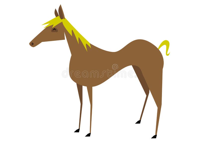Brown-Pferd vektor abbildung