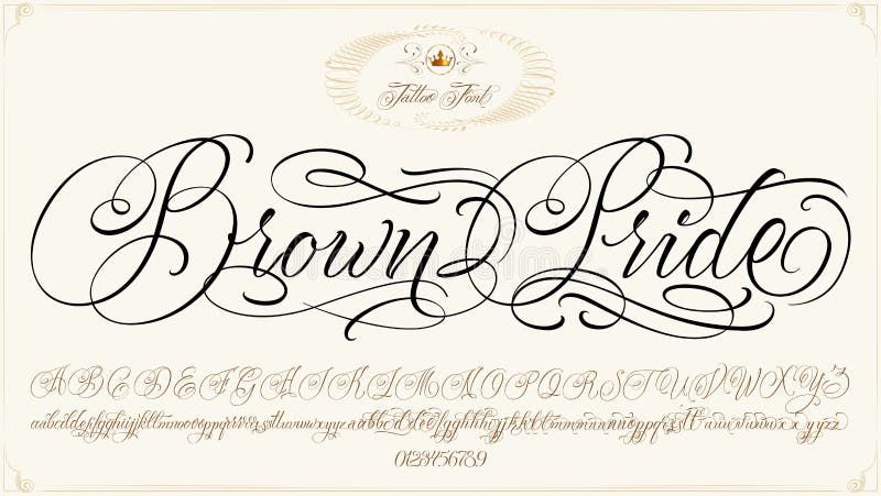 Cursive Tattoo Fonts Generator